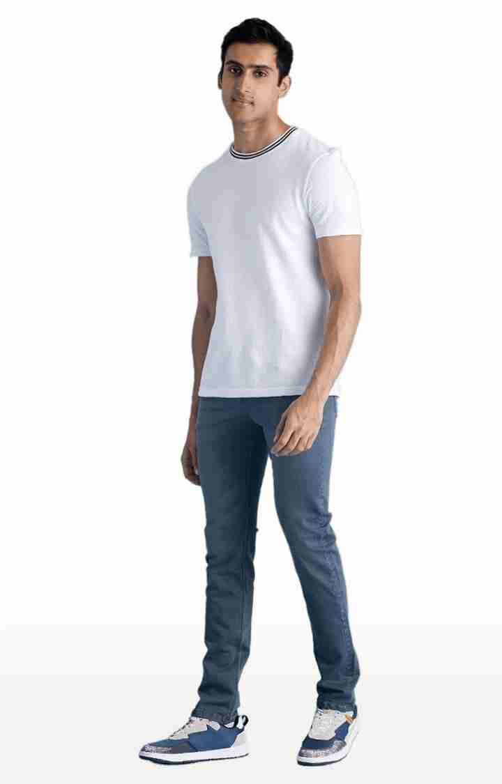 Celio* Cotton-Blend Slim Fit Grey Jean