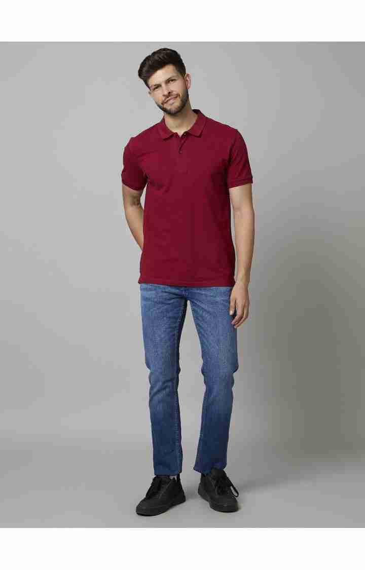 Celio* Cotton Straight Slim Fit Indigo Jean