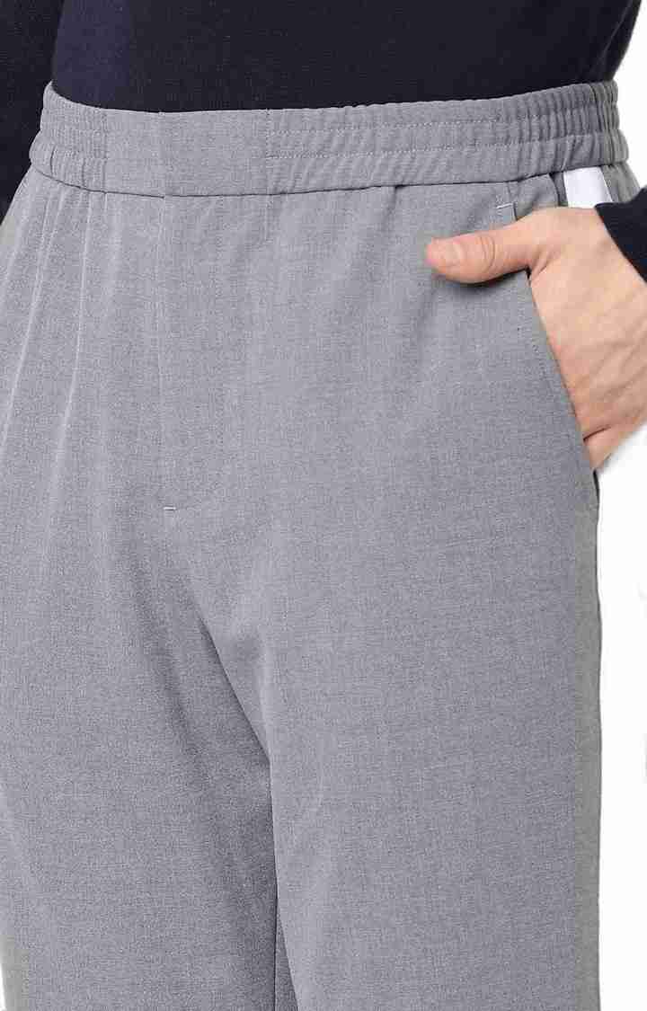 Celio* Polyester Jogger Fit Grey Trackpant