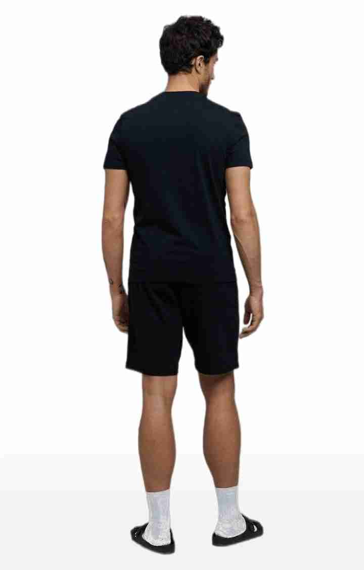 Celio* Garfield Graphics Regular Fit Black Shorts