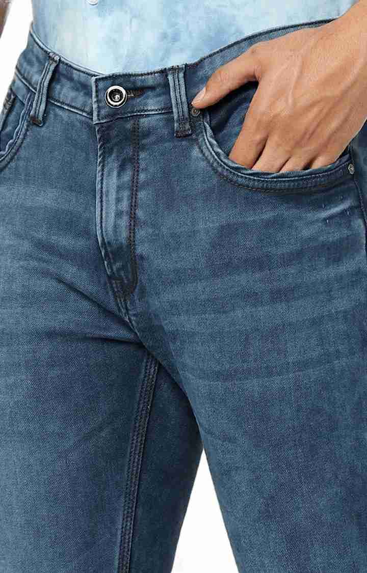 Celio* Cotton Straight Fit Blue Jean