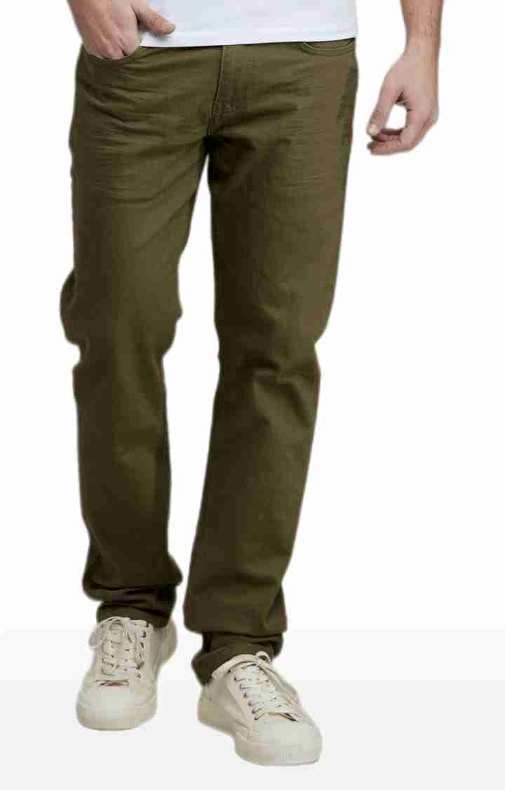 Celio* Cotton Slim Fit Green Jean