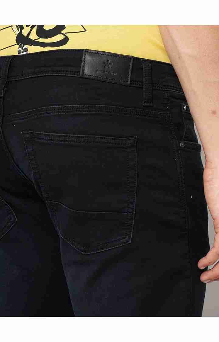 Celio* Cotton Slim Fit Black Jean