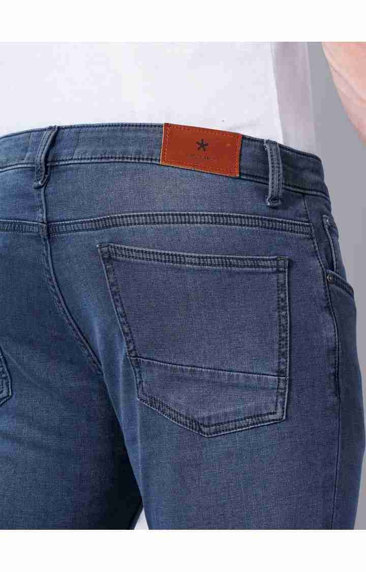 Celio* Cotton-Blend Skinny Fit Blue Jean