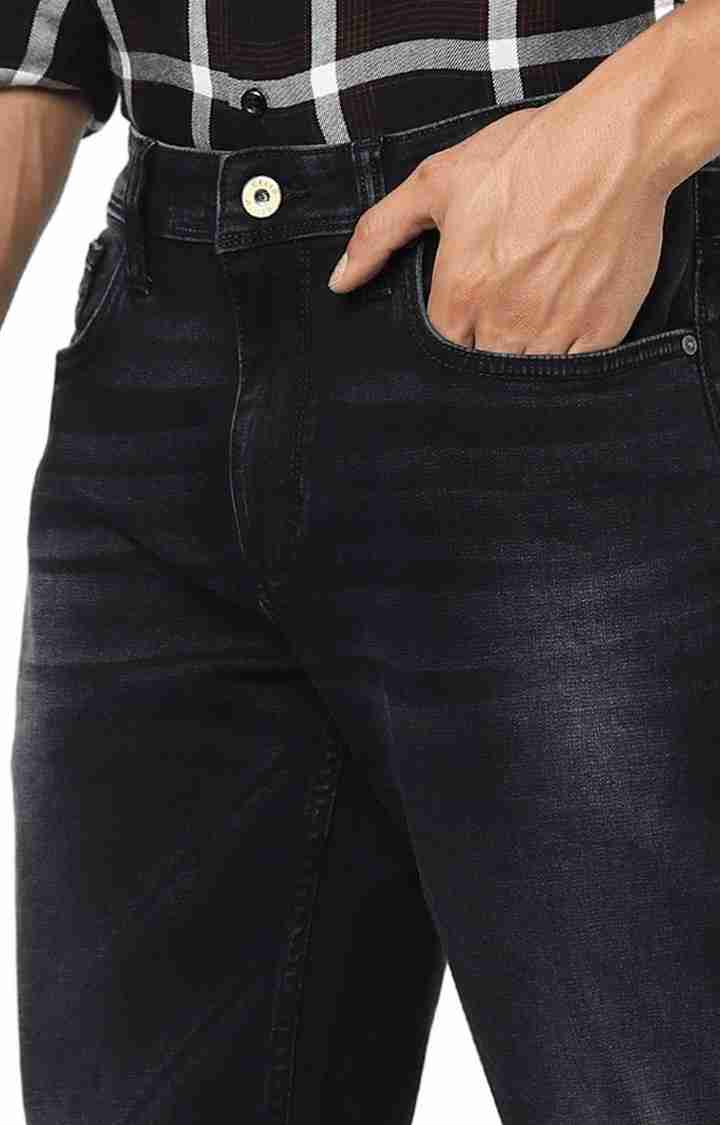 Celio* Cotton Slim Fit Black Jean