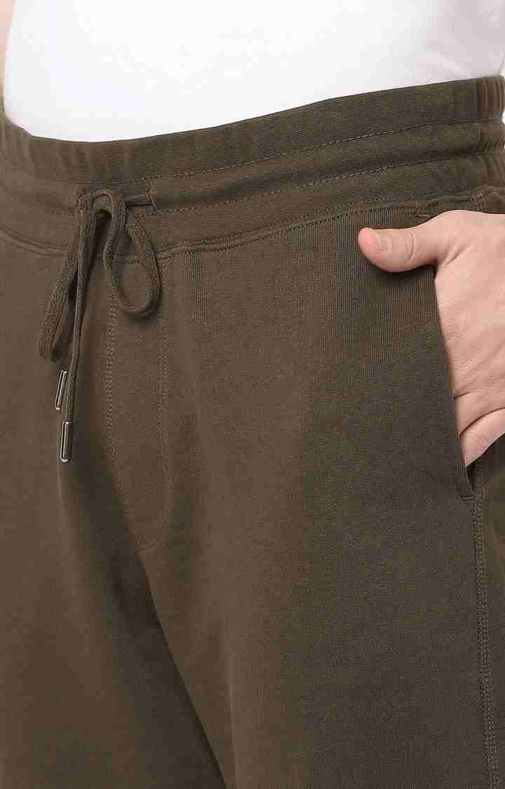 Celio* Cotton Jogger Fit Green Trouser