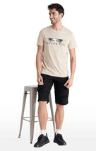 Regular Fit 100% Cotton Shorts - Black