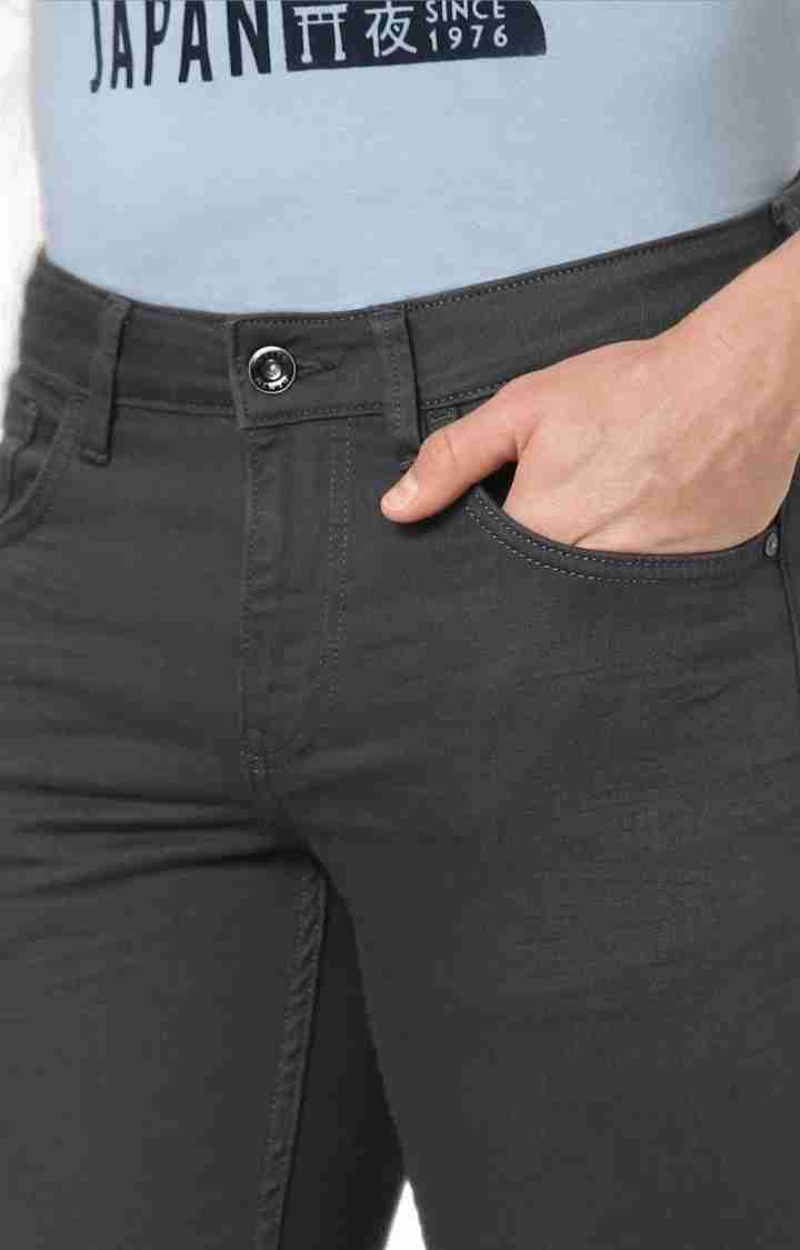 Celio* Cotton Slim Fit Black Jean