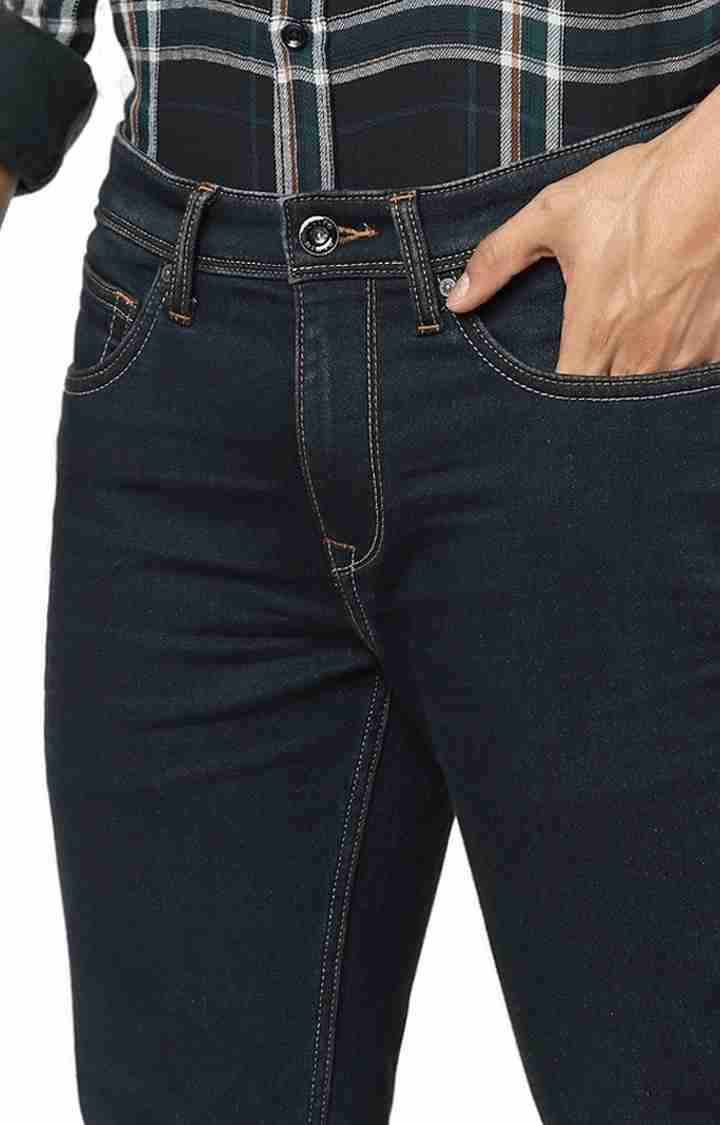 Celio* Cotton Skinny Fit Navy Blue Jean