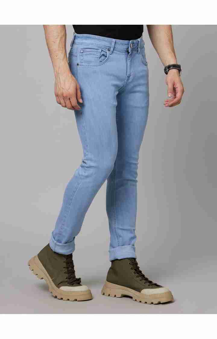 Celio* Cotton-Blend Slim Fit Blue Jean