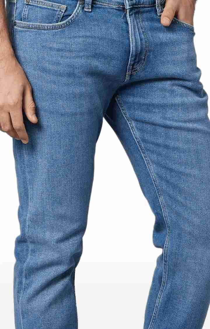 Celio* Cotton-Blend Slim Fit Blue Jean