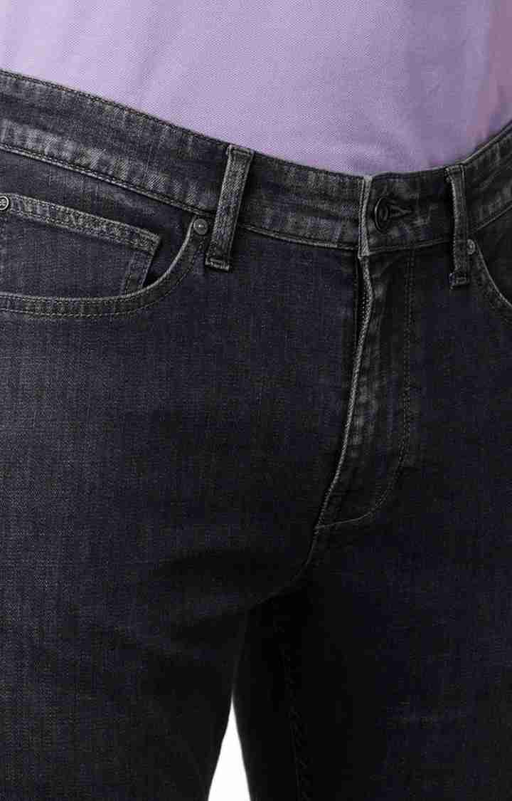 Celio* Cotton-Blend Slim Fit Black Jean