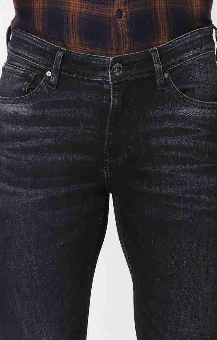Celio* Cotton-Blend Slim Fit Black Jean