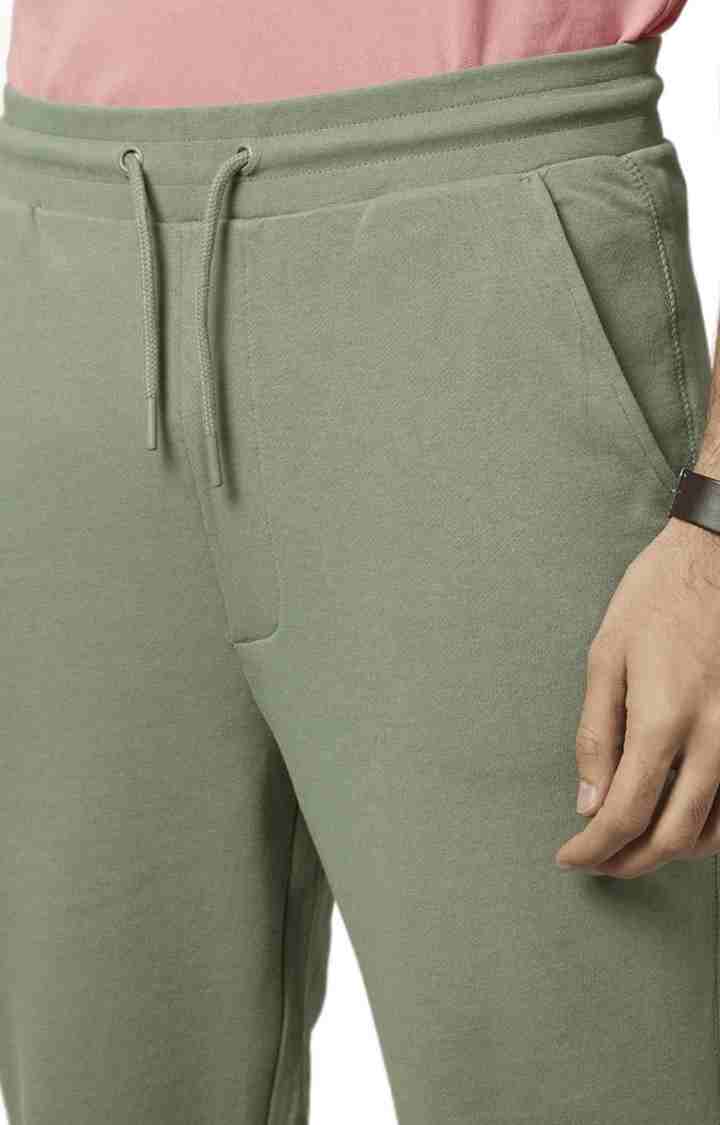 Celio* Cotton Skinny Fit Green Trouser