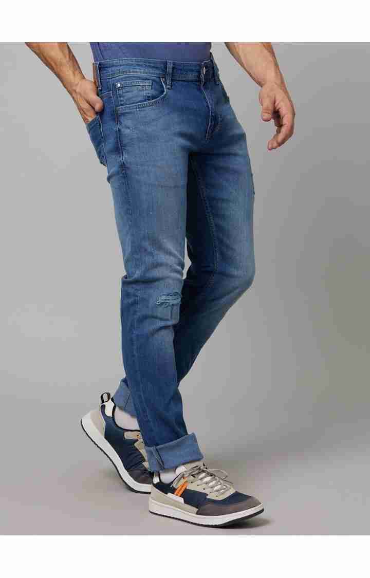 Celio* Cotton-Blend Slim Fit Blue Jean