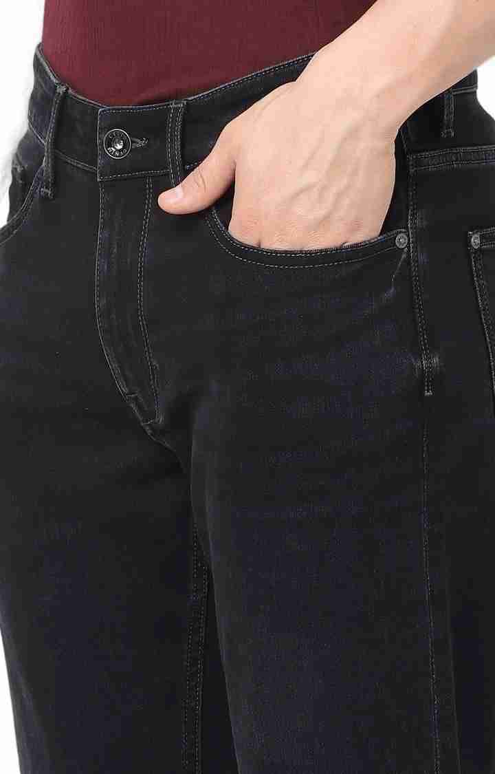 Celio* Cotton Slim Fit Black Jean