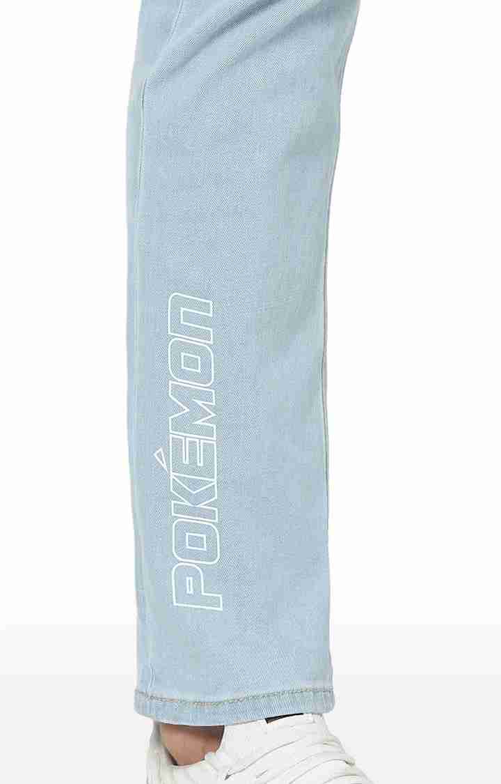 Celio* Pokemon Cotton-Blend Regular Fit Blue Jean
