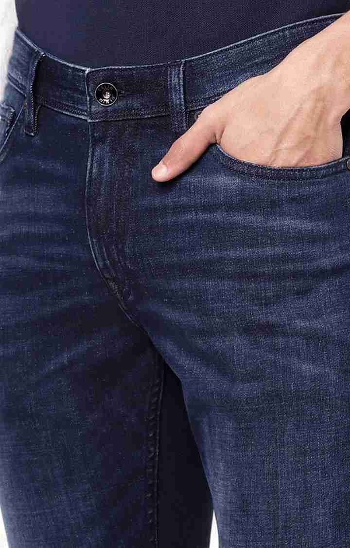 Celio* Cotton-Blend Slim Fit Blue Jean