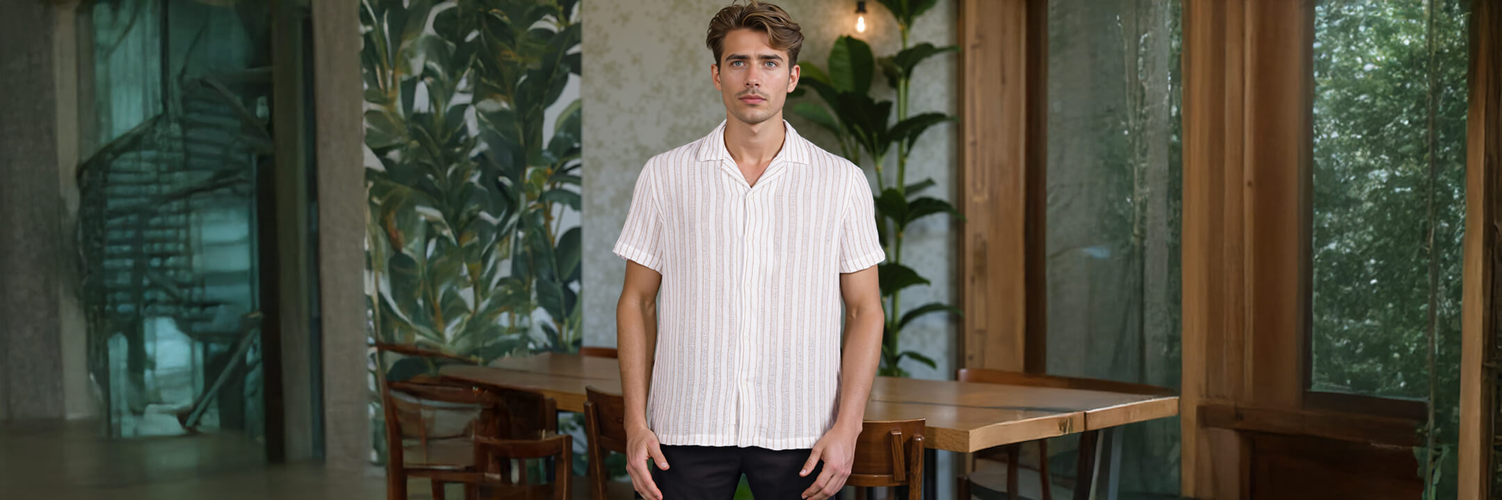 Breathable Onam Styles: Cotton Shirts and Light Pants for Men