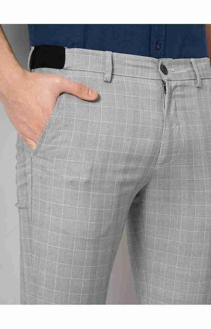 Grey Slim Fit Trousers