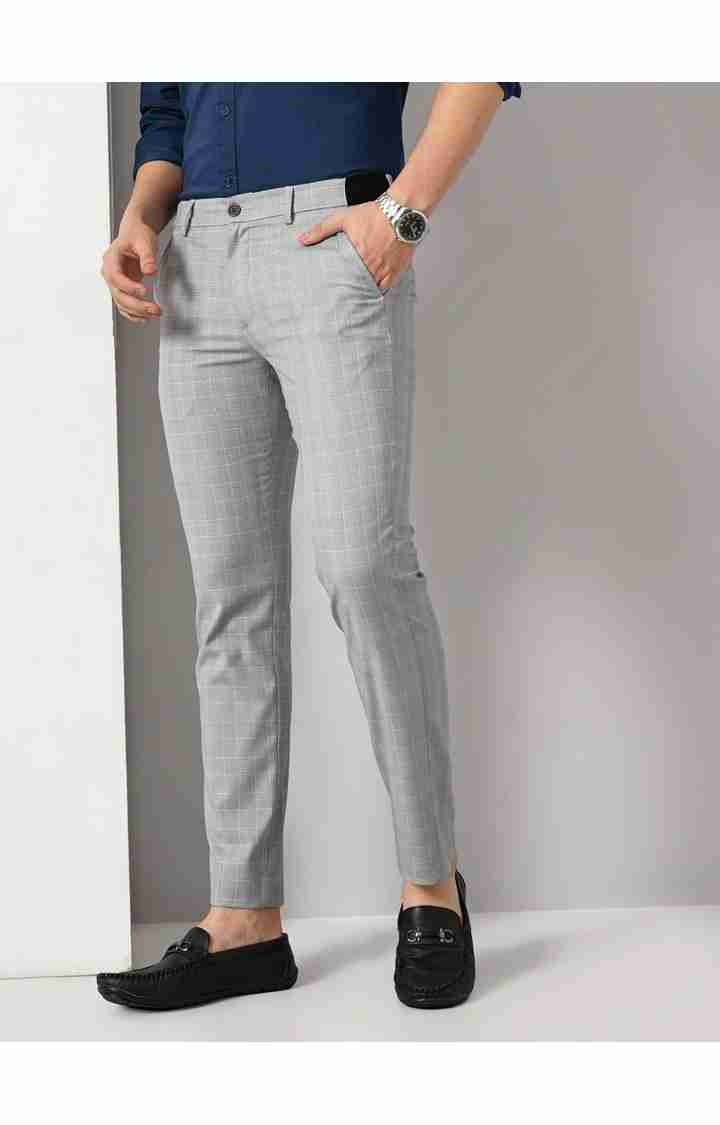 Grey Slim Fit Trousers