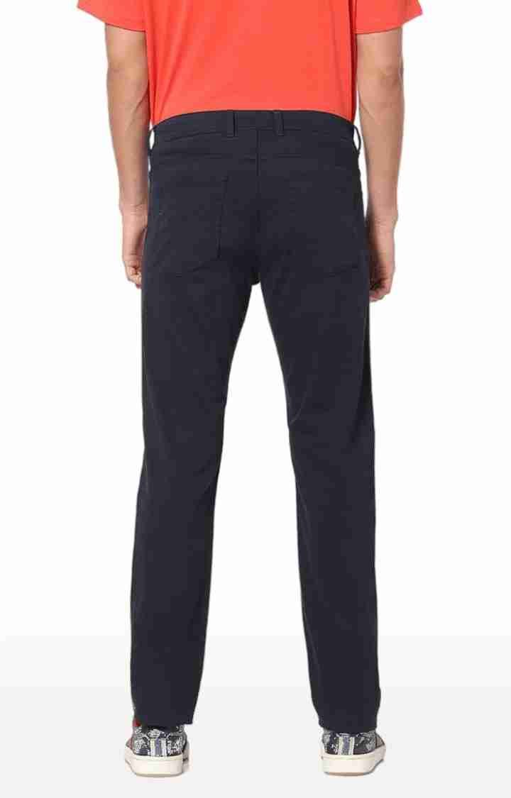 Navy Blue Regular Fit Trousers