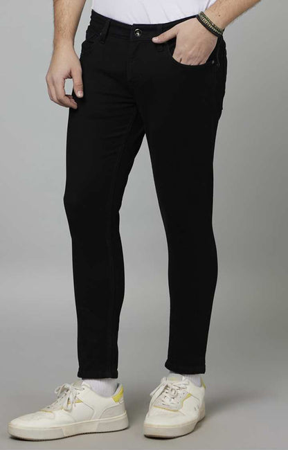 Black Skinny Ankle Length Jeans