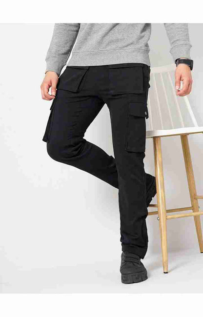 Black Regular Fit Trousers