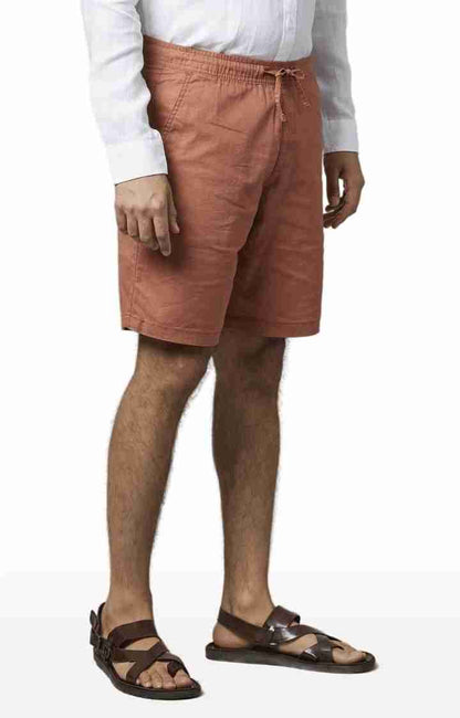 Brown Regular Fit Shorts