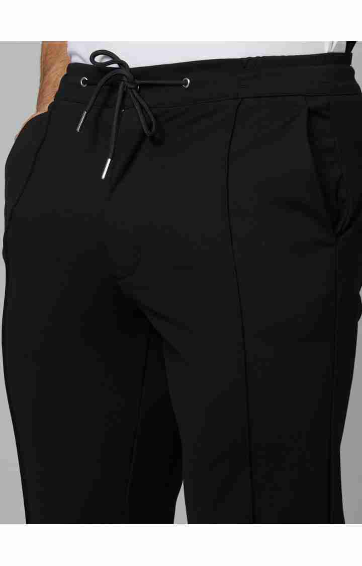 Black Regular Fit Trousers