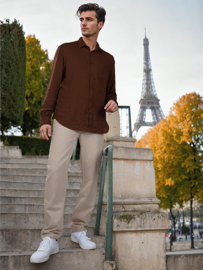 Celio* Cotton Loose Fit Beige Jean