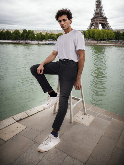 Celio* Cotton Skinny Fit Grey Jean