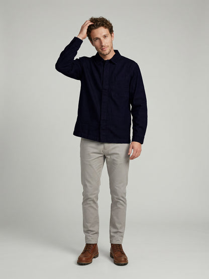 Celio Mens Navy Solid Regular Fit Cotton Shirts