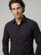 Celio Mens Brown Solid Regular Fit Cotton Shirts