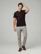 Celio Mens Brown Solid Slim Fit Cotton T-Shirts