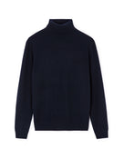 Straight Fit 100% Cashmere Solid High Neck Sweaters