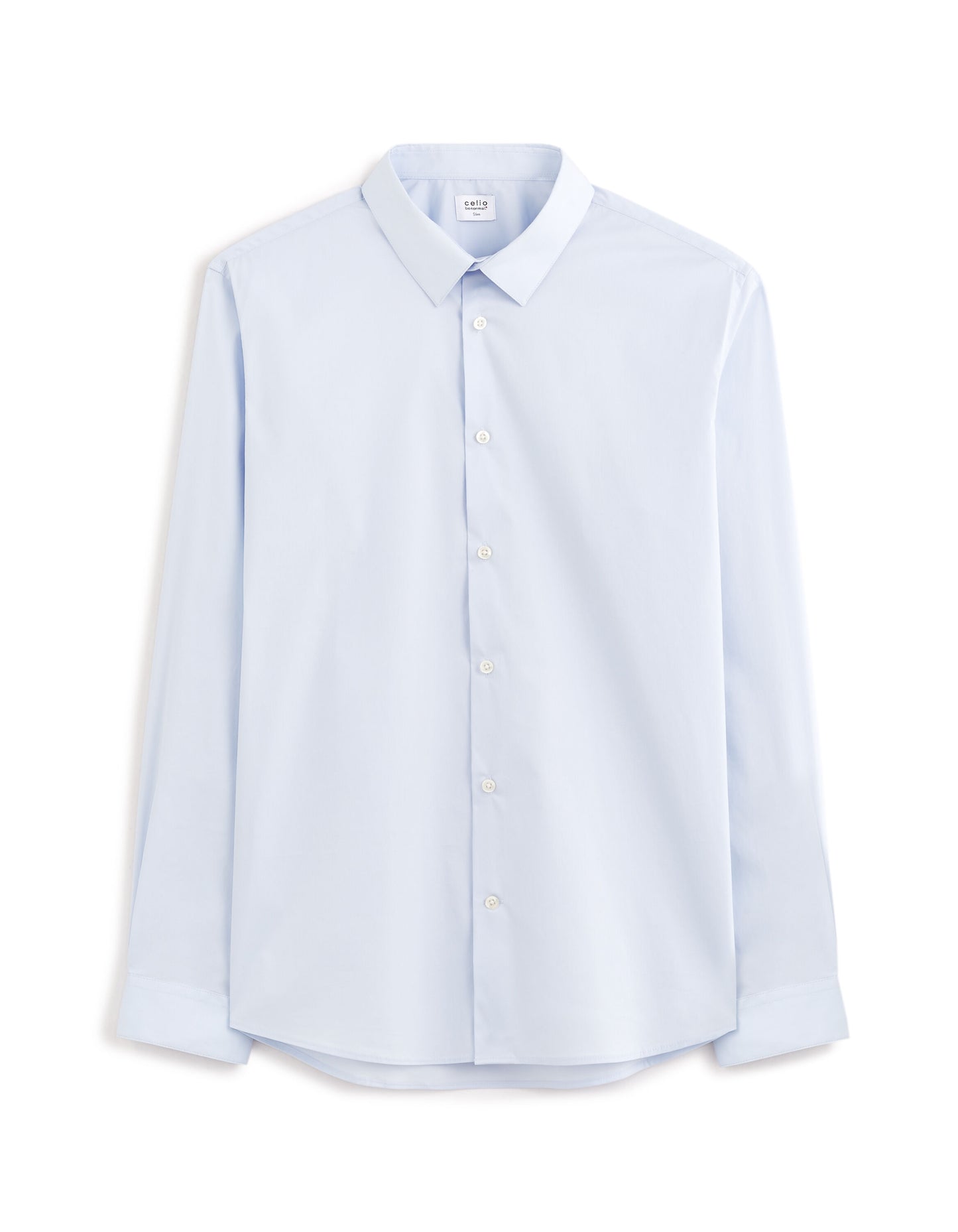 Celio* Slim Fit Workwear Shirt-Light Blue