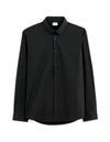 Celio Men Black Solid Slim Fit Cotton Shirts