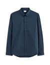 Celio* Solid Regular Fit Workwear Navy Blue Formal Shirt