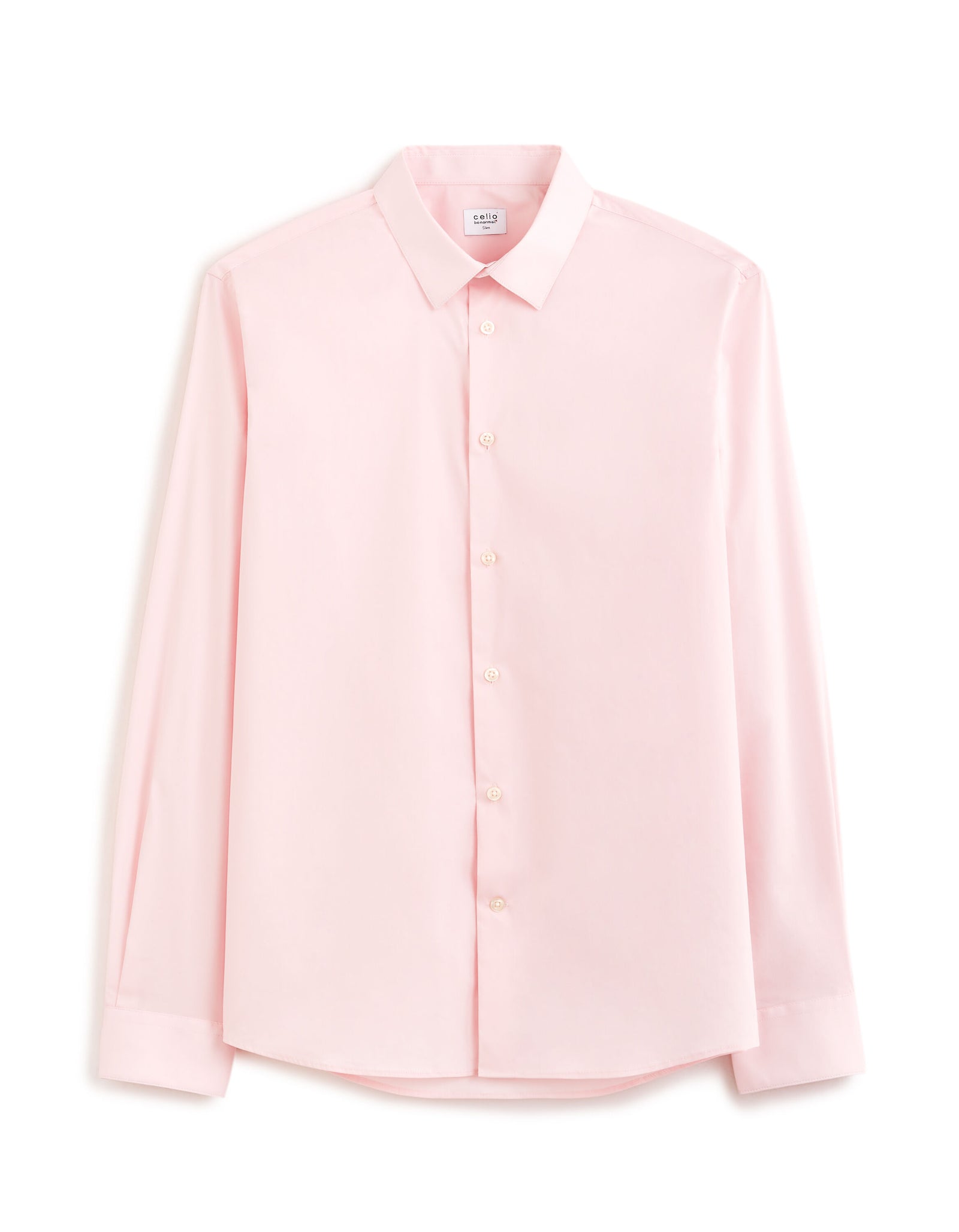 Celio* Men Slim Fit Cotton Shirt-Pink