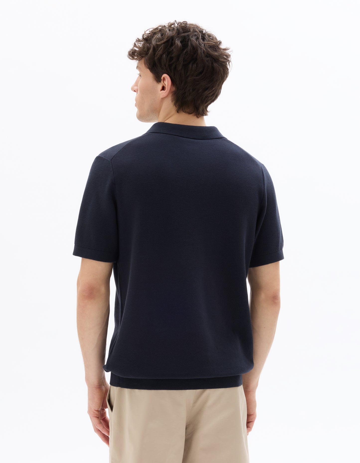 Celio Solid Cotton Navy T-Shirt