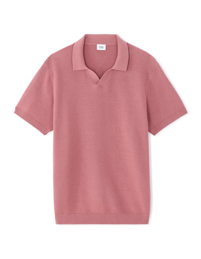 Celio Textured Cotton Pink T-Shirt