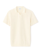 Celio* Men Solid Regular Fit-100% Cotton Polo T-Shirt-Cream