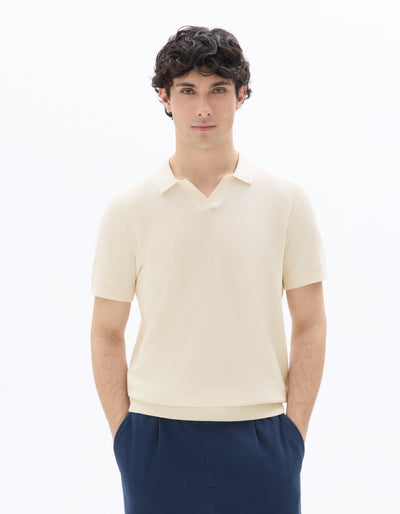 Celio Men Cream Solid Regular Fit Cotton T-Shirts