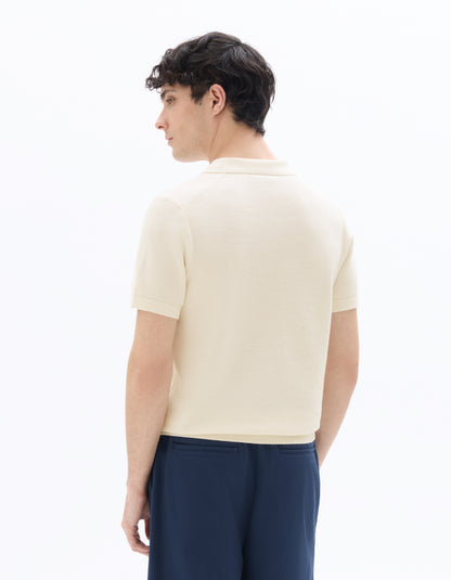 Celio Men Cream Solid Regular Fit Cotton T-Shirts