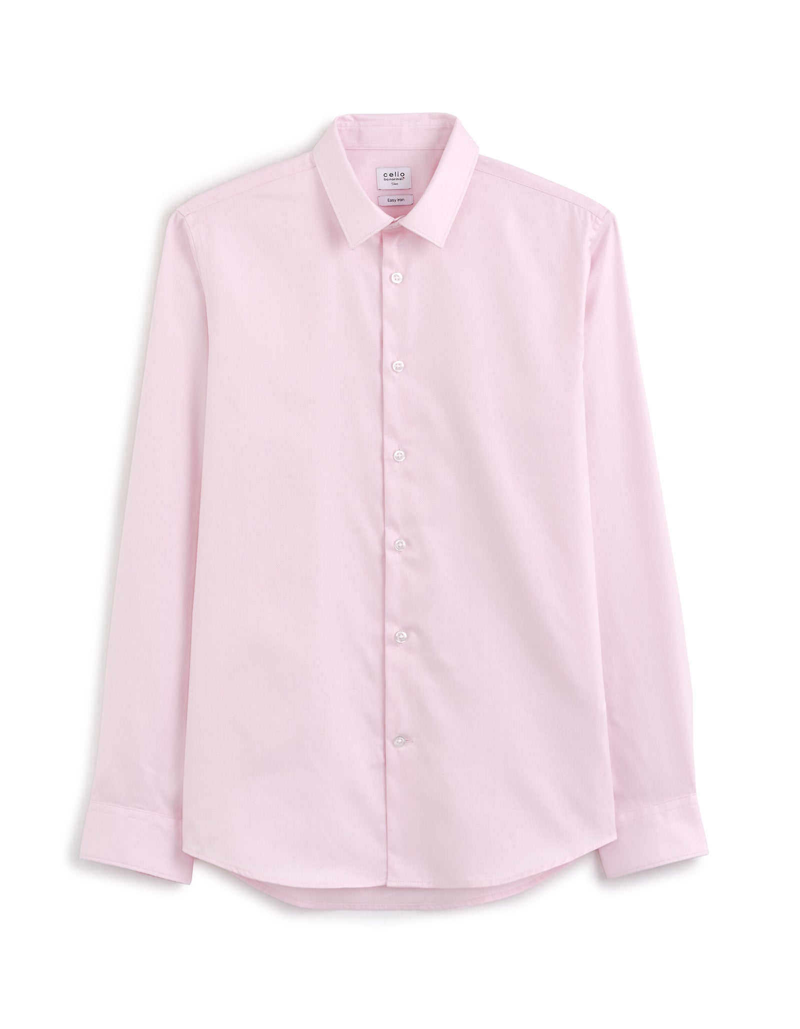 Celio* Slim Fit Cotton-100% Formal Shirt-Pink