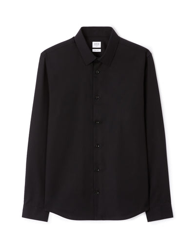 Celio Mens Black Solid Slim Fit Cotton Shirts