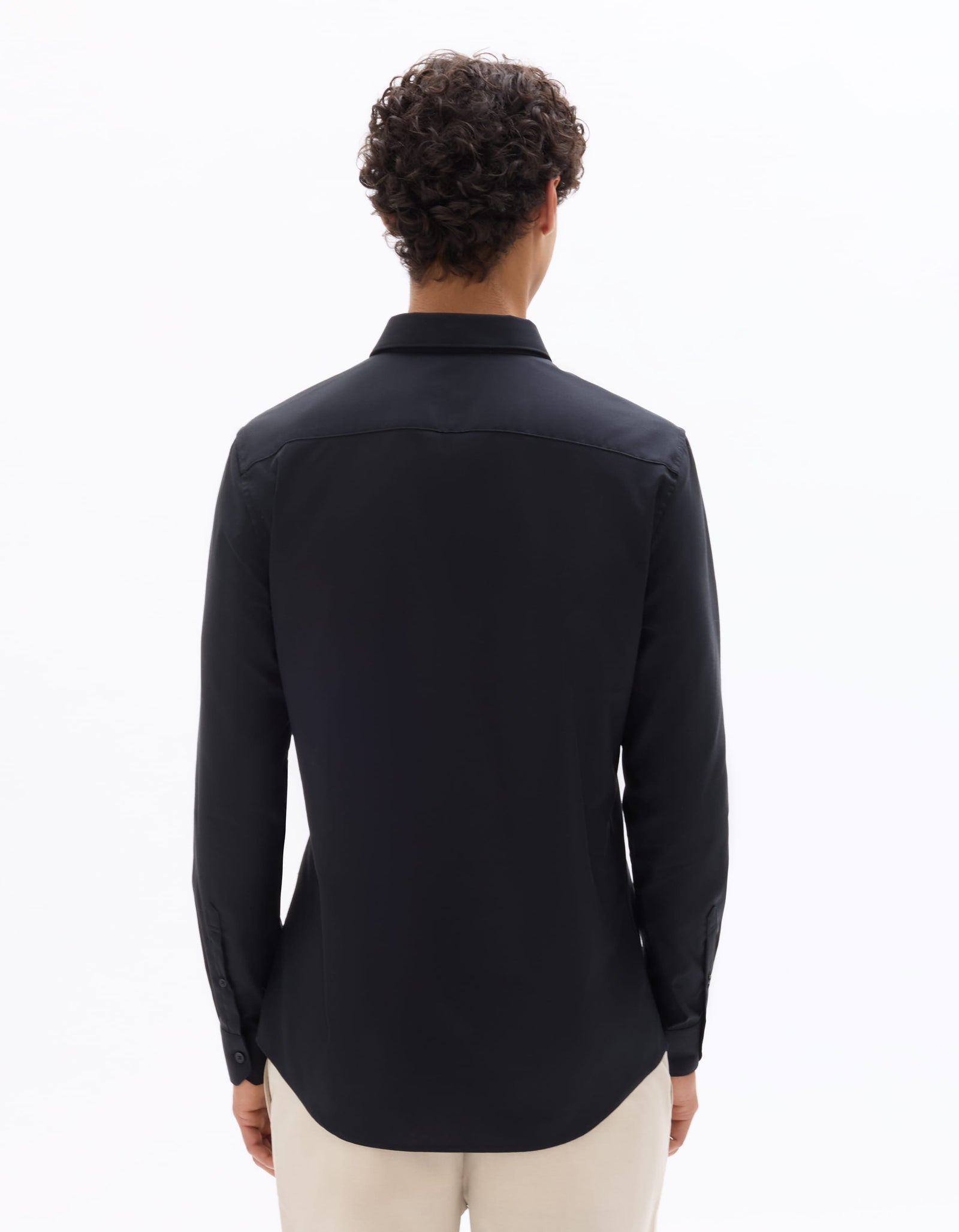 Celio Mens Black Solid Slim Fit Cotton Shirts