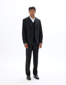 Celio Solid  Poly-Blend Black Coat