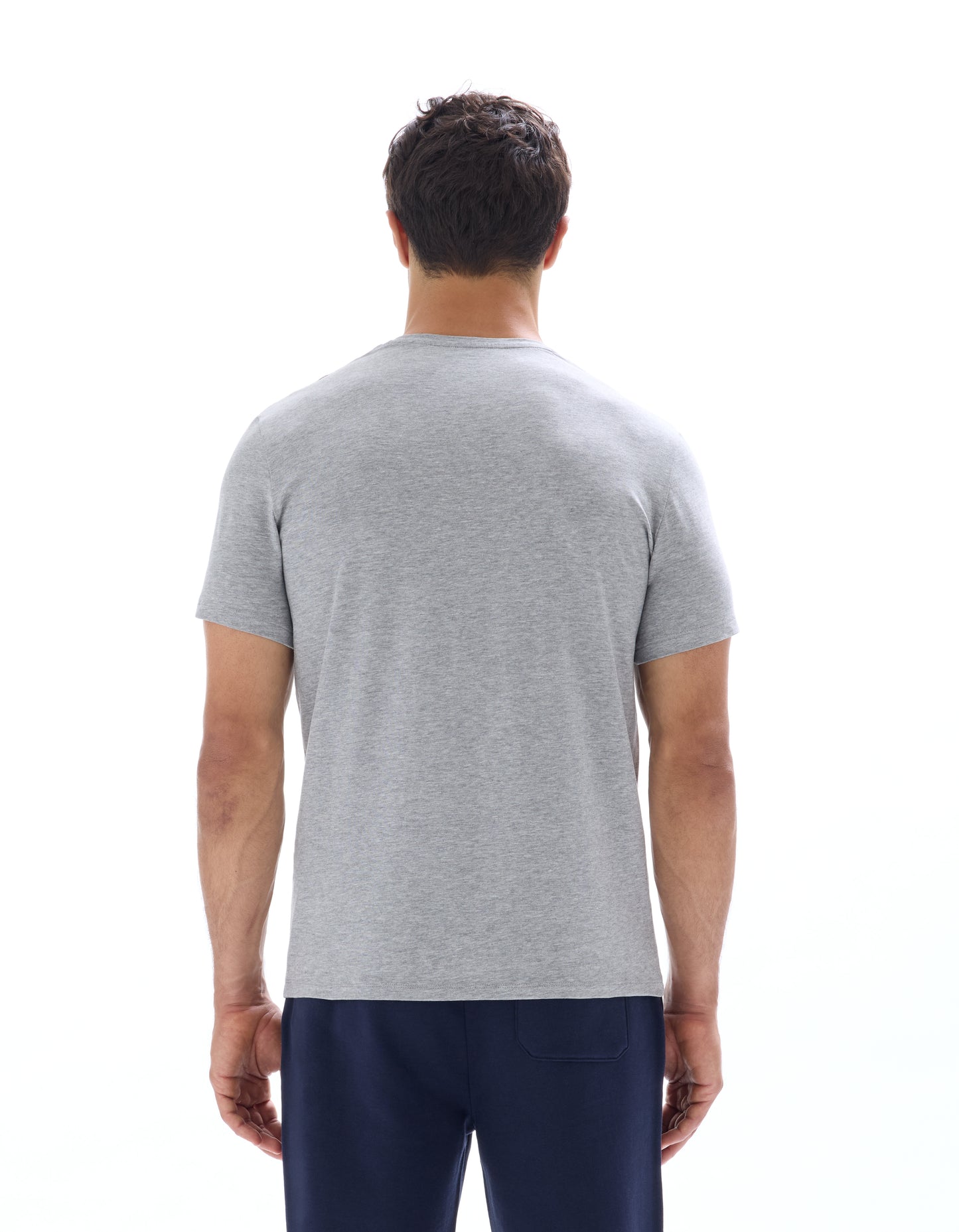 Celio Solid  Cotton Grey T-Shirt
